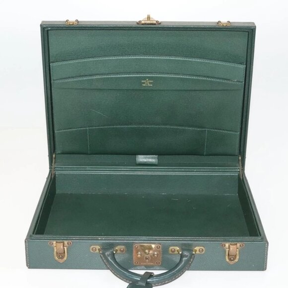 LOUIS VUITTON Taiga Leather Diplomat Trunk Epicea - Picture 9 of 16